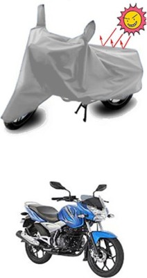 Auto Age Two Wheeler Cover for Bajaj(Discover 150 s, Silver)