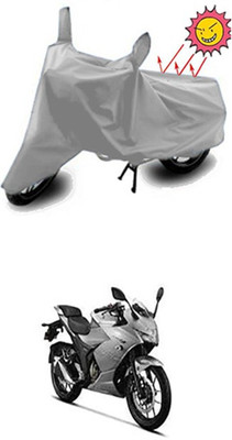 Auto Age Two Wheeler Cover for Suzuki(Silver)