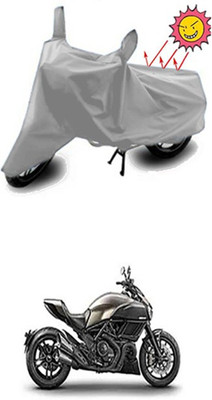 GOODLIFE Two Wheeler Cover for Ducati(Silver)