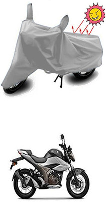 Auto Age Two Wheeler Cover for Suzuki(Silver)