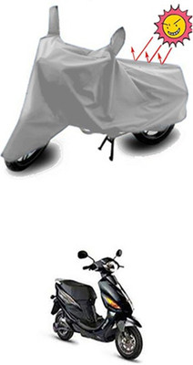 Auto Age Two Wheeler Cover for Hero(Electric Cruz, Silver)