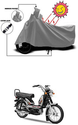 Auto Age Two Wheeler Cover for TVS(Grey)