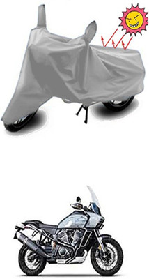 Auto Age Two Wheeler Cover for Harley Davidson(Silver)