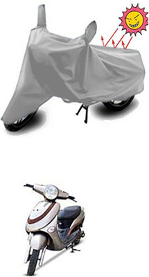 Auto Age Two Wheeler Cover for Hero(Silver)