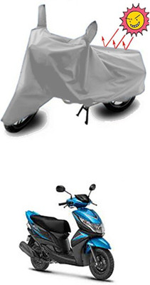 Auto Age Two Wheeler Cover for Yamaha(Ray Z, Silver)