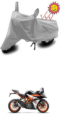 Auto Age Two Wheeler Cover for KTM(Silver)
