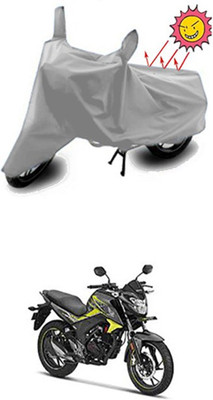 Auto Age Two Wheeler Cover for Honda(Silver)