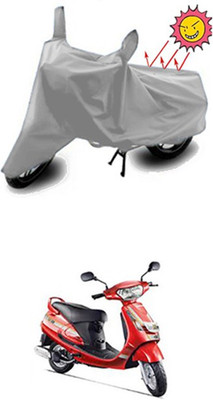 Auto Age Two Wheeler Cover for Mahindra(Silver)