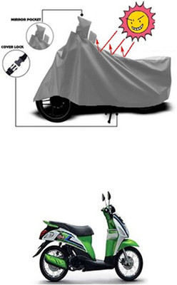 Auto Age Two Wheeler Cover for Suzuki(Let's, Grey)