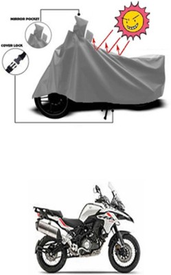 Auto Age Two Wheeler Cover for DSK Benelli(Grey)