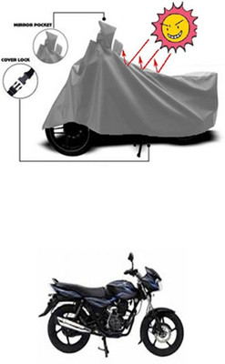 Auto Age Two Wheeler Cover for Bajaj(Discover 100 DTS-i, Grey)