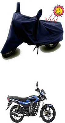 Auto Age Two Wheeler Cover for Bajaj(Platina 100 DTS-i, Blue)