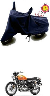 Auto Age Two Wheeler Cover for Royal Enfield(Twin, Blue)