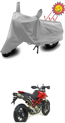Auto Age Two Wheeler Cover for Ducati(Silver)
