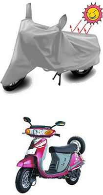 Auto Age Two Wheeler Cover for Kinetic(Silver)