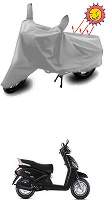 Auto Age Two Wheeler Cover for Mahindra(Silver)