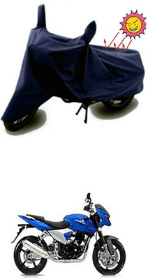 Auto Age Two Wheeler Cover for Bajaj(Pulsar 200 NS DTS-i, Blue)