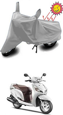 Auto Age Two Wheeler Cover for Honda(Silver)