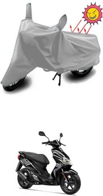 Auto Age Two Wheeler Cover for Yamaha(Jog R, Silver)