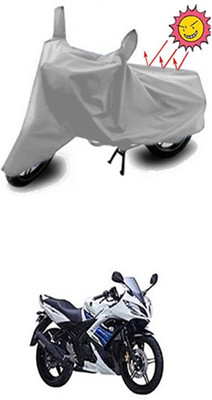 Auto Age Two Wheeler Cover for Yamaha(R15 s, Silver)