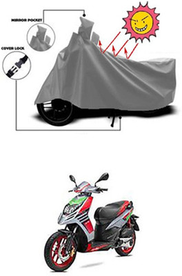 Auto Age Two Wheeler Cover for Aprilia(Grey)