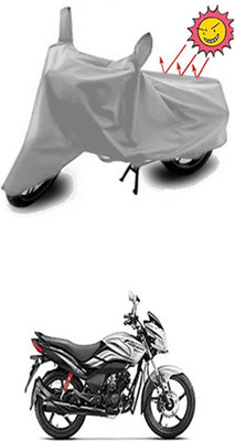 Auto Age Two Wheeler Cover for Hero(Silver)
