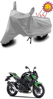 Auto Age Two Wheeler Cover for Kawasaki(Silver)