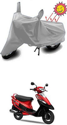 Auto Age Two Wheeler Cover for TVS(Silver)