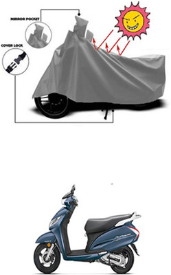 Auto Age Two Wheeler Cover for Honda(Grey)