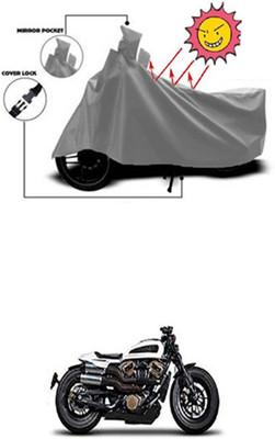 Auto Age Two Wheeler Cover for Harley Davidson(Grey)