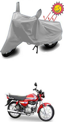 Auto Age Two Wheeler Cover for Hero(CD Dawn, Silver)