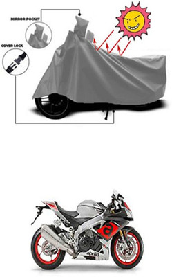 Auto Age Two Wheeler Cover for Aprilia(Grey)