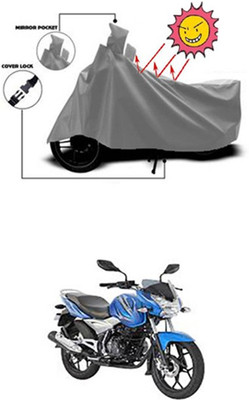 Auto Age Two Wheeler Cover for Bajaj(Discover 150 s, Grey)