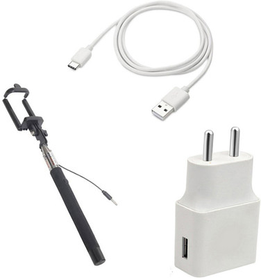 DAKRON Wall Charger Accessory Combo for Realme 7i(White)