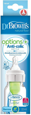 Dr. Brown's Narrow Bottle (120 Ml, Pack of 1, White) - 120 ml(GREEN&WHITE)