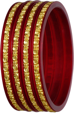 Barffy collections Plastic Gold-plated Bangle Set(Pack of 4)