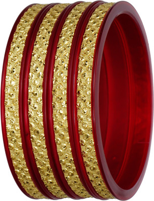 Barffy collections Plastic Gold-plated Bangle Set(Pack of 4)