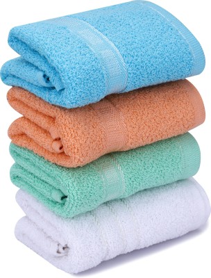 PVA Cotton 370 GSM Face, Hand, Sport Towel Set(Pack of 4)