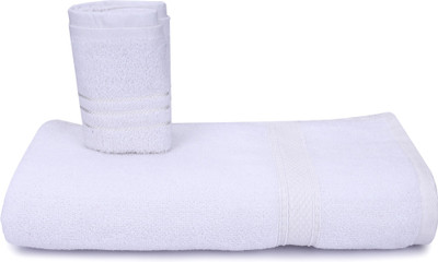 PVA Cotton 400 GSM Bath, Beach, Face, Hand, Hair, Sport Towel Set(Pack of 2)