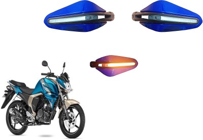 AutoVHPR Yama F2-5 F Stylish Blue Hand Guard with LED Handlebar Hand Guard(Yamaha)