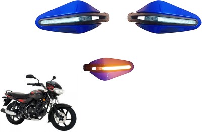 AutoVHPR Baja Discov HUN Stylish Blue Hand Guard with LED Handlebar Hand Guard(Bajaj)