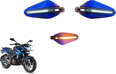 AutoVHPR Baja Puls 2OO NS Stylish Blue Hand Guard with LED Handlebar Hand Guard(Bajaj)