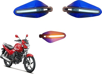 AutoVHPR He Achiev Stylish Blue Hand Guard with LED Handlebar Hand Guard(Hero)