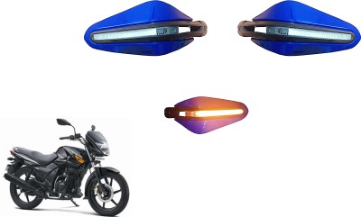 AutoVHPR TV Flam S I2S Stylish Blue Hand Guard with LED Handlebar Hand Guard(TVS)