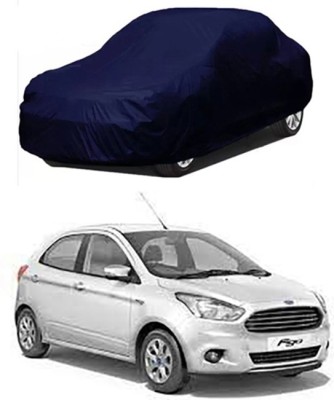 Auto Age Car Cover For Ford Figo (Without Mirror Pockets)(Blue)