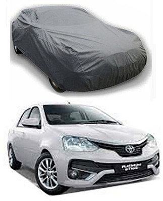 Auto Age Car Cover For Toyota Etios (Without Mirror Pockets)(Grey)