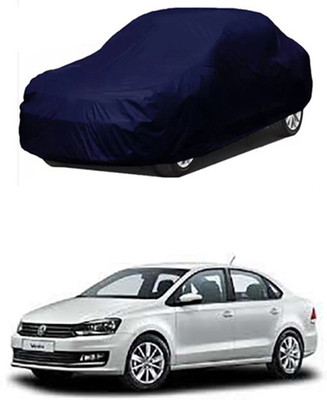 ZTech Car Cover For Volkswagen Vento (Without Mirror Pockets)(Blue)