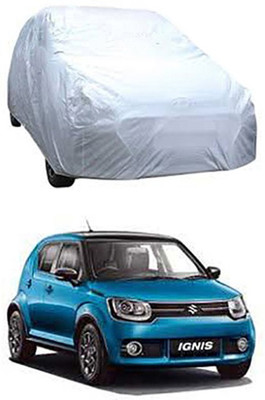 Auto Age Car Cover For Maruti Suzuki Ignis (Without Mirror Pockets)(Silver)