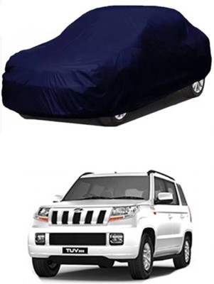 Auto Age Car Cover For Mahindra TUV300 Plus Facelift (Without Mirror Pockets)(Blue)