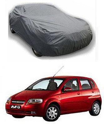 Auto Age Car Cover For Chevrolet Aveo Uva (Without Mirror Pockets)(Grey)